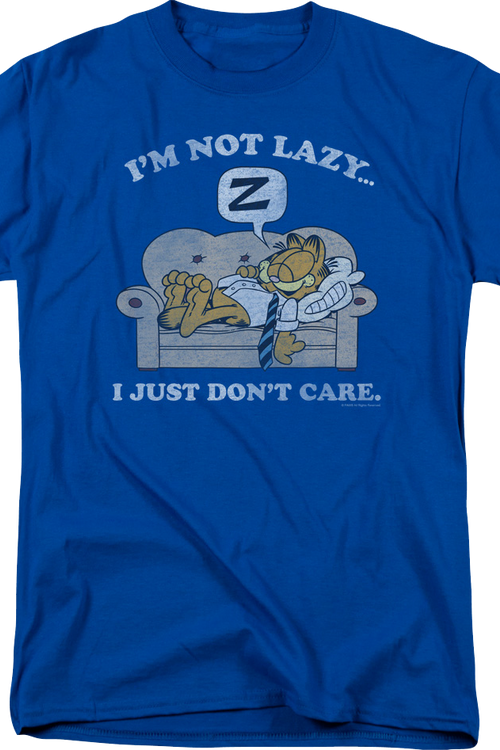 I'm Not Lazy I Just Don't Care Garfield T-Shirtmain product image