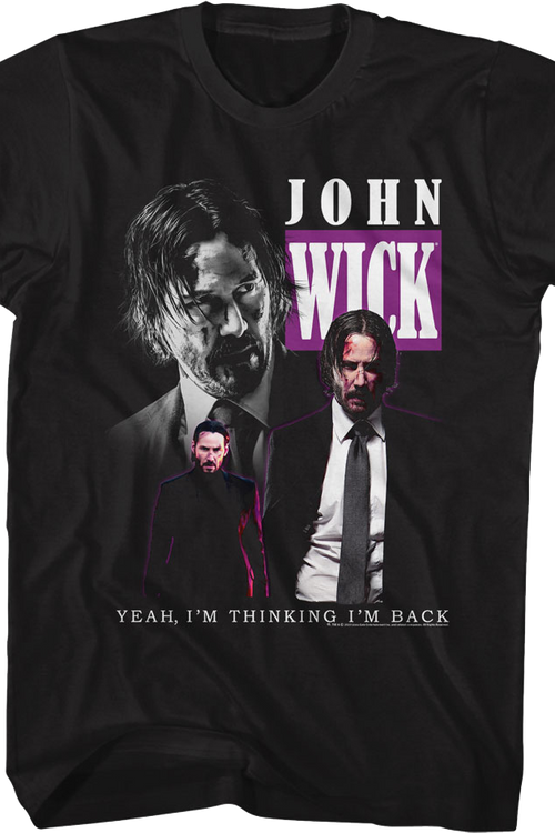 I'm Thinking I'm Back Collage John Wick T-Shirtmain product image