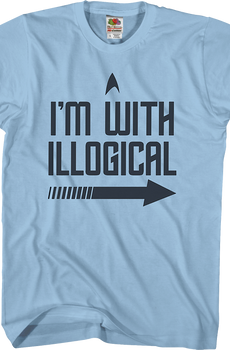 I'm With Illogical Star Trek T-Shirt