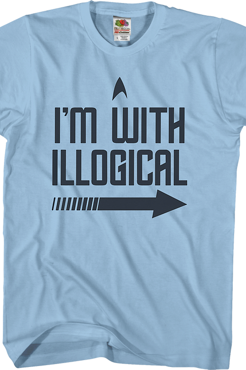 I'm With Illogical Star Trek T-Shirtmain product image