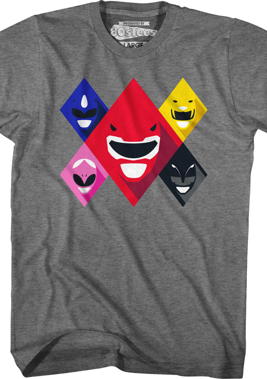 Implied Rangers Mighty Morphin Power Rangers T-Shirt - main product image