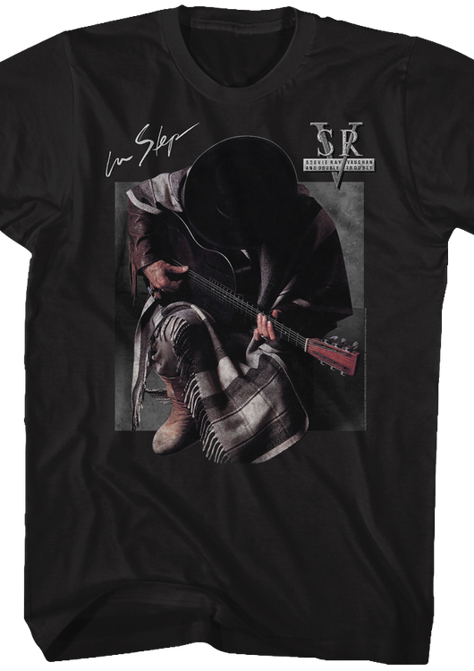 Black In Step Stevie Ray Vaughan T-Shirt - main product image