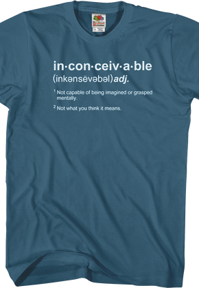 Inconceivable Definition Princess Bride T-Shirt