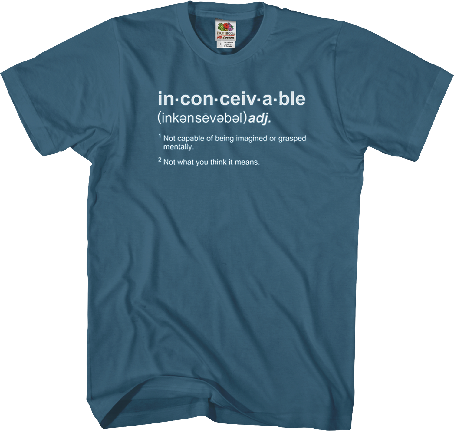 Definf Inconceivable Inconceivable Definition Princess Bride T-Shirt: Vezzini