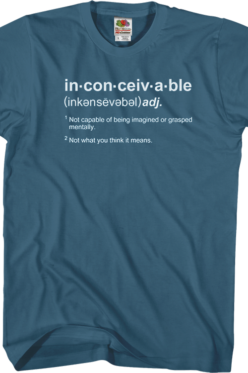 Inconceivable Definition Princess Bride T-Shirt - main product image