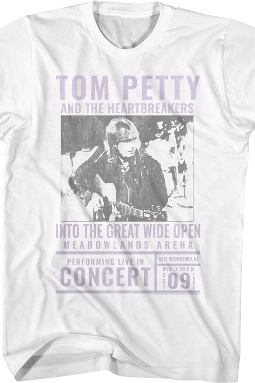Into The Great Wide Open Concert Tom Petty T-Shirtmain product image