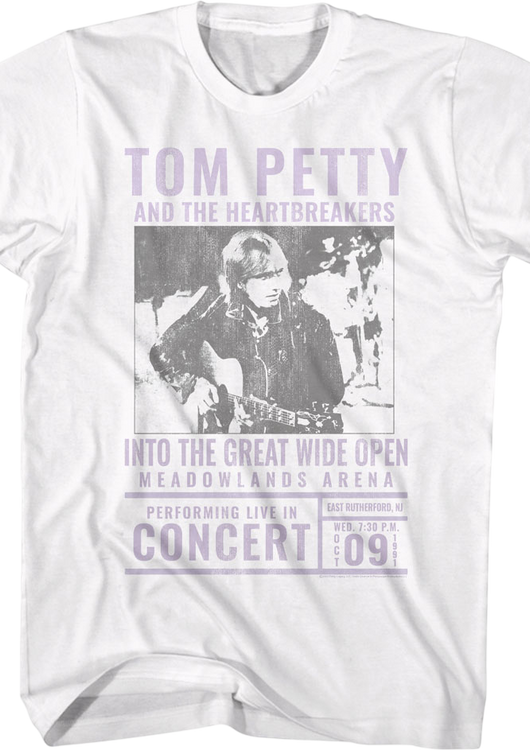 Into The Great Wide Open Concert Tom Petty T-Shirt - main product image