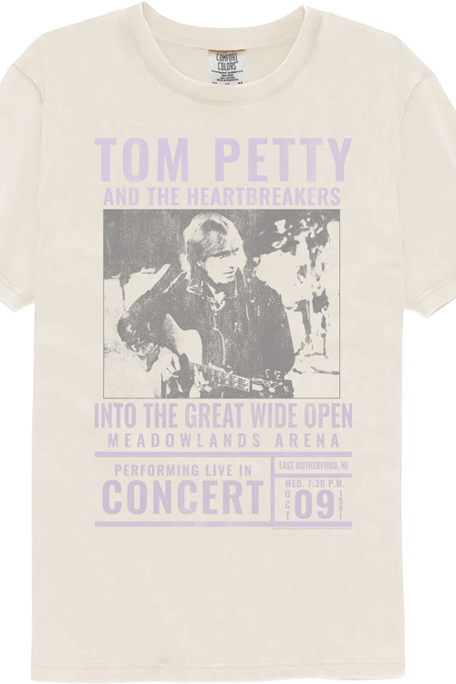 Into The Great Wide Open Tom Petty Comfort Colors Brand T-Shirtmain product image