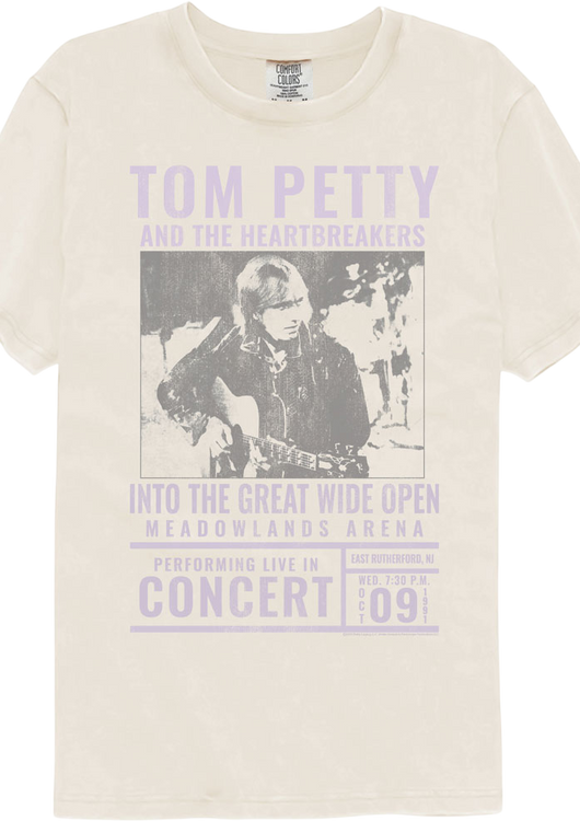 Into The Great Wide Open Tom Petty Comfort Colors Brand T-Shirt - main product image