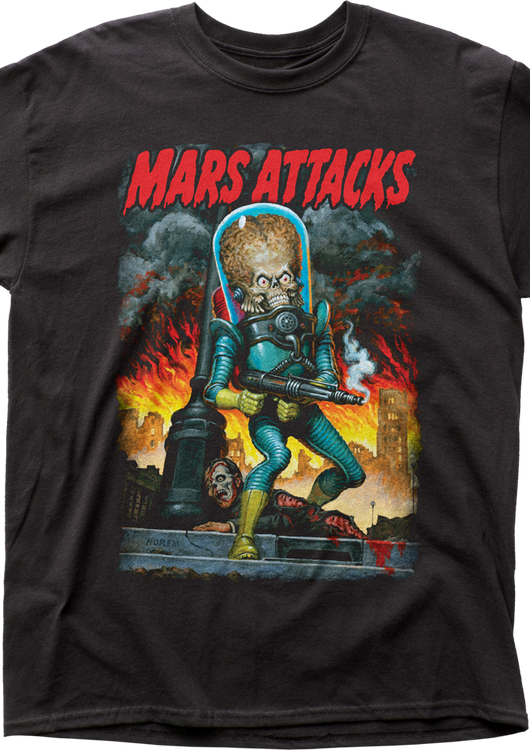Invasion Begins Mars Attacks T-Shirt - main product image