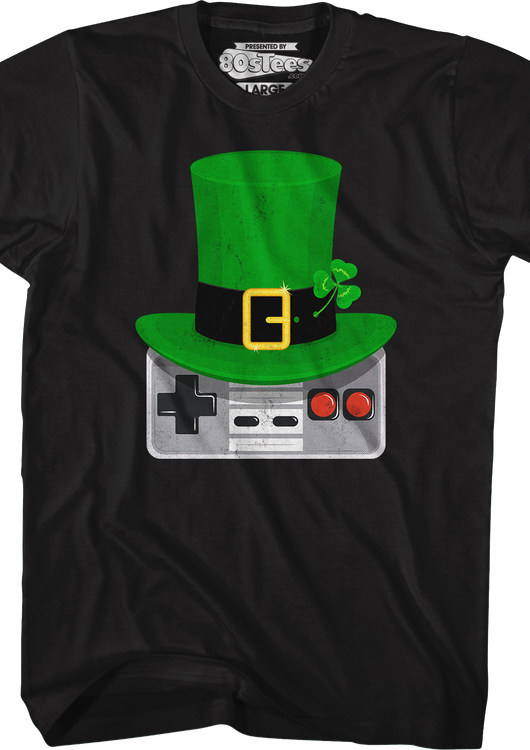 Irish Nintendo Controller St. Patrick's Day T-Shirt - main product image