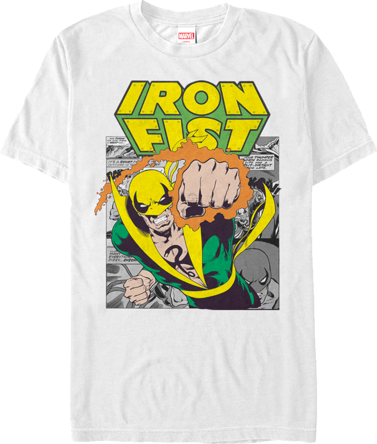 Marvel Iron Fist Comic TShirt