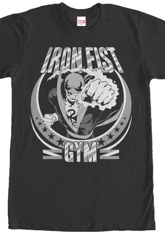 Iron Fist Gym Marvel Comics T-Shirt - main product image