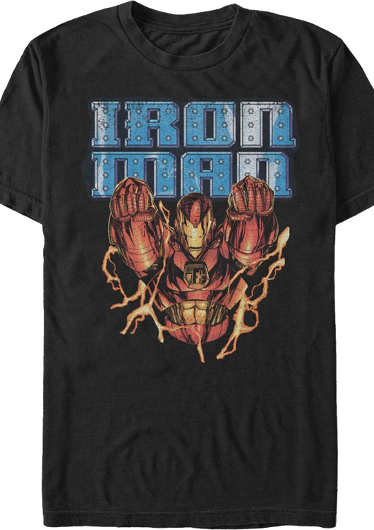 Iron Man Electric Flight Marvel Comics T-Shirt - main product image