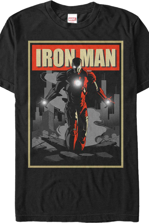 Iron Man Shadow Poster Marvel Comics T-Shirtmain product image
