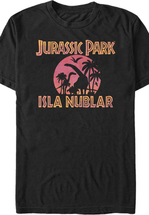 Isla Neblar Silhouettes Jurassic Park T-Shirt
