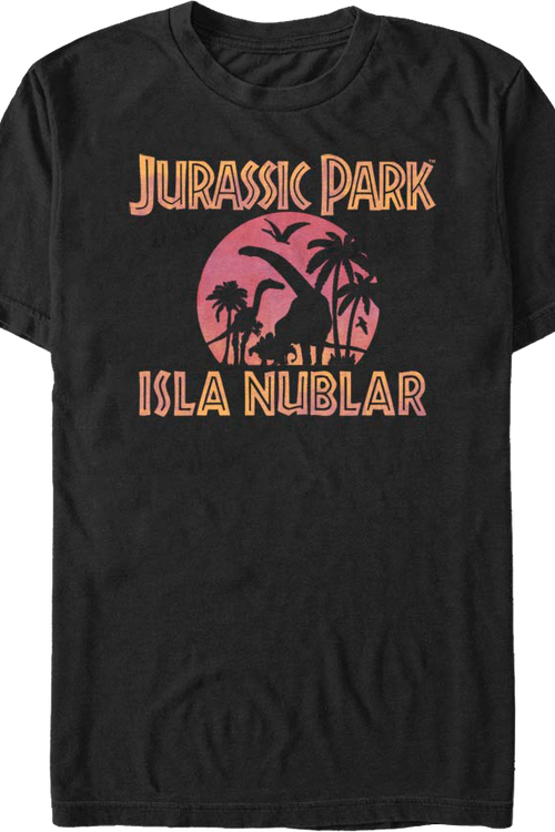 Isla Neblar Silhouettes Jurassic Park T-Shirtmain product image
