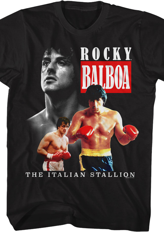 Italian Stallion Collage Rocky T-Shirt - main product image