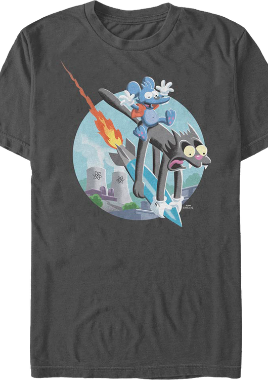 Itchy & Scratchy Missile The Simpsons T-Shirt - main product image