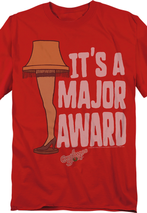 It's A Major Award Leg Lamp Christmas Story T-Shirt