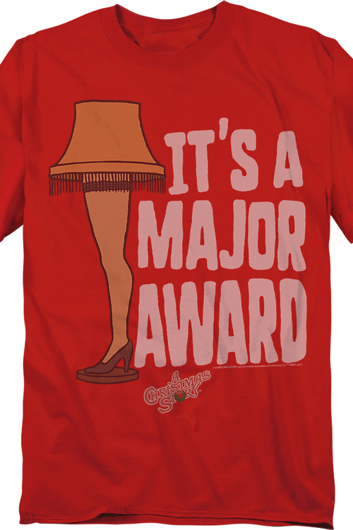 It's A Major Award Leg Lamp Christmas Story T-Shirtmain product image