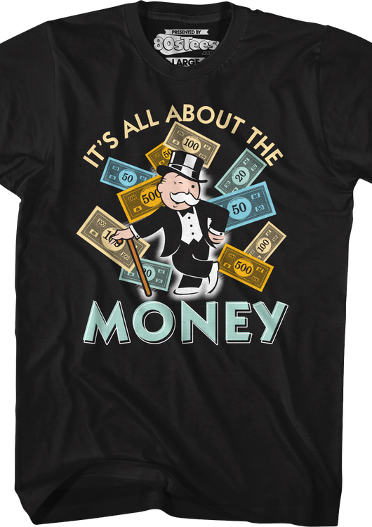 It's All About The Money Monopoly T-Shirt - main product image