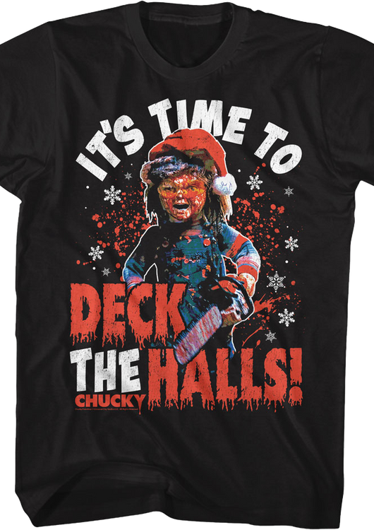 It's Time To Deck The Halls Child's Play T-Shirt - main product image
