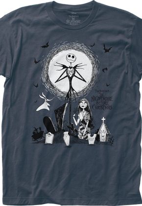 Jack and Sally Nightmare Before Christmas T-Shirt
