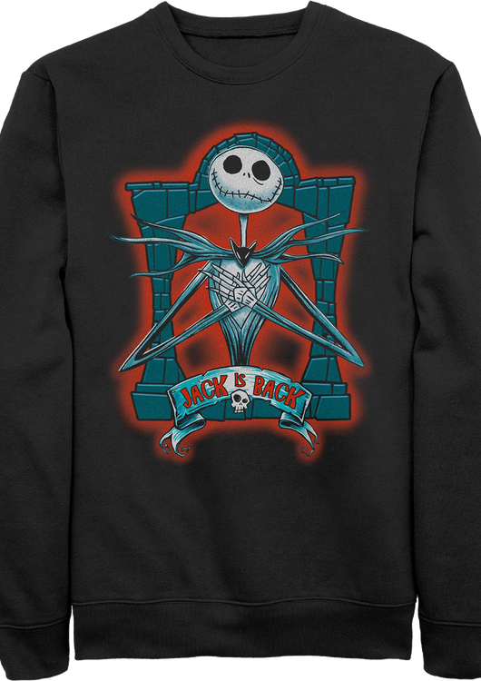 Jack Is Back Nightmare Before Christmas Sweatshirt - main product image