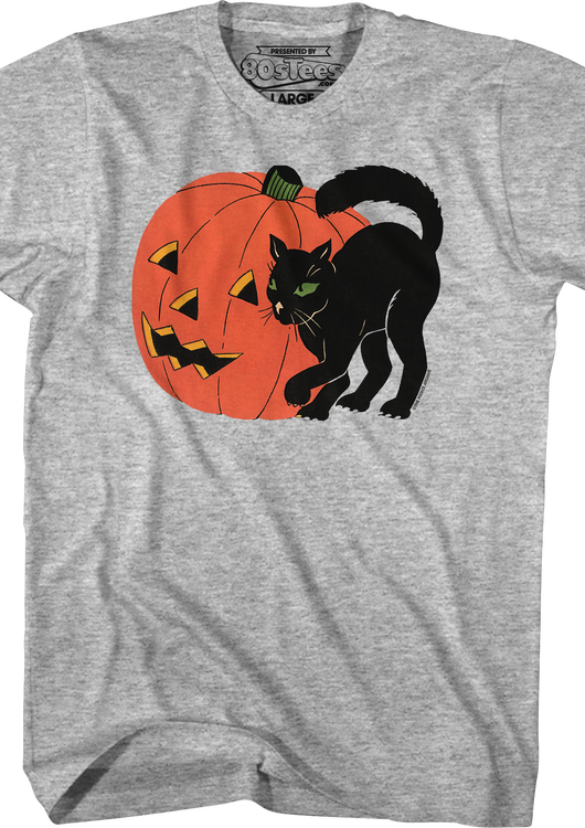 Jack-o'-Lantern & Black Cat T-Shirt - main product image