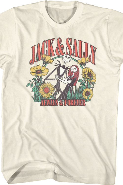 Jack Sally Always Forever Nightmare Before Christmas T-Shirt