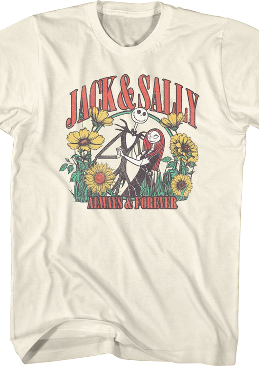 Jack & Sally Always & Forever Nightmare Before Christmas T-Shirt - main product image