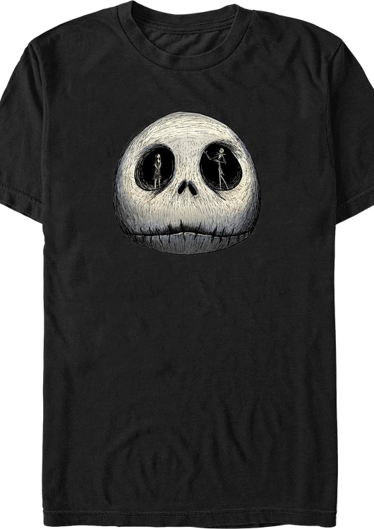 Jack Skellington Eye Sockets Nightmare Before Christmas T-Shirt - main product image