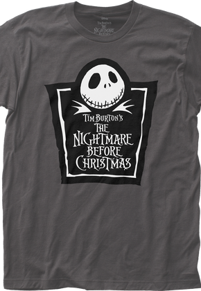 Jack Skellington Logo Nightmare Before Christmas T-Shirt