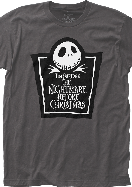 Jack Skellington Logo Nightmare Before Christmas T-Shirt - main product image