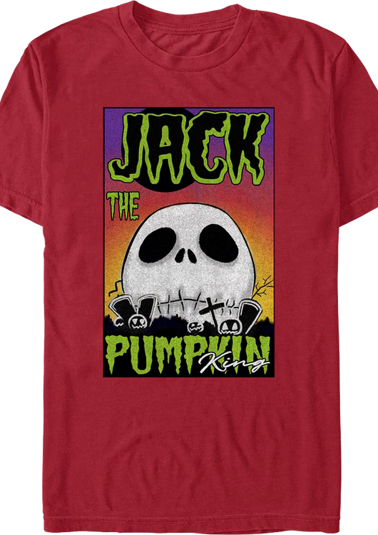 Jack The Pumpkin King Nightmare Before Christmas T-Shirt - main product image