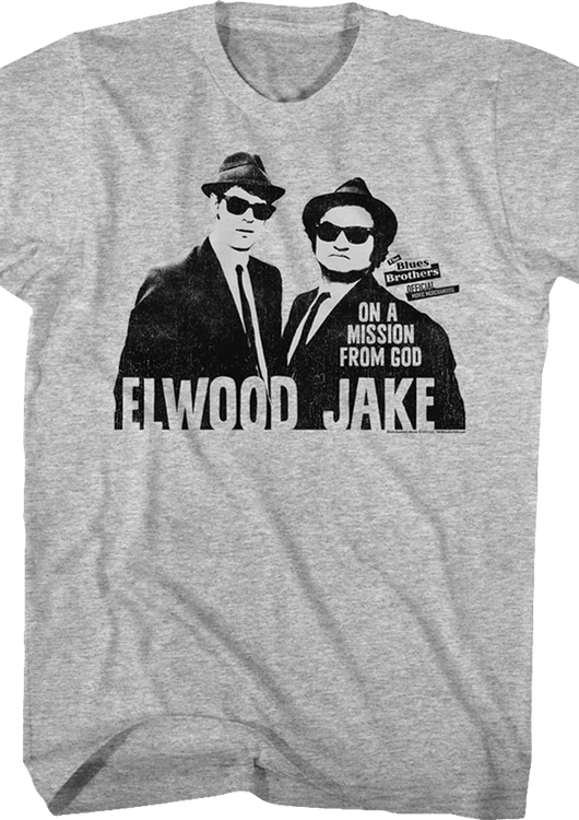 Retro Elwood And Jake Blues Brothers T-Shirt - main product image