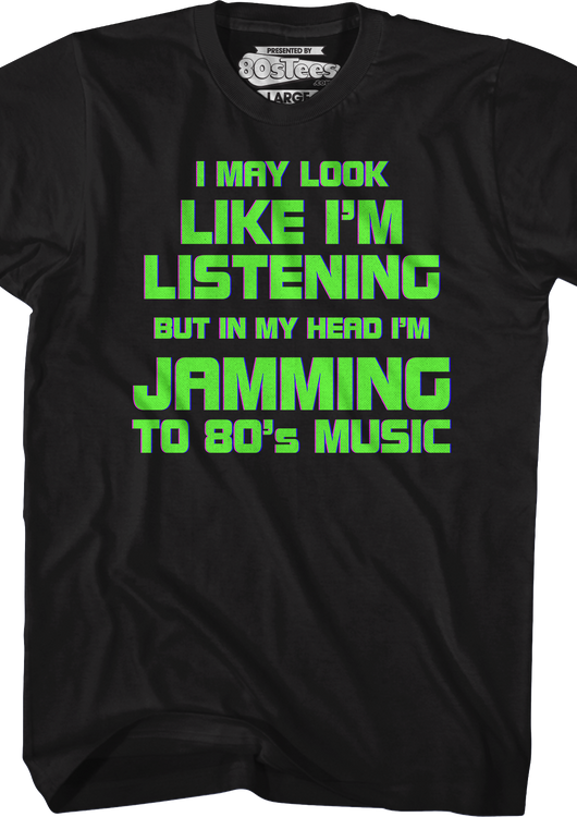 Jamming To 80's Music T-Shirt - main product image