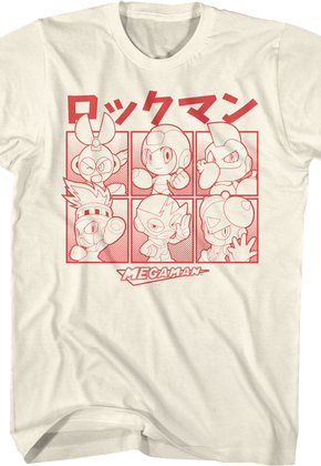 Japanese Blocks Mega Man T-Shirt