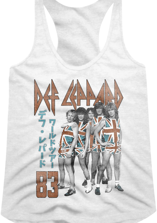 Ladies Japanese Def Leppard Racerback Tank Top - main product image