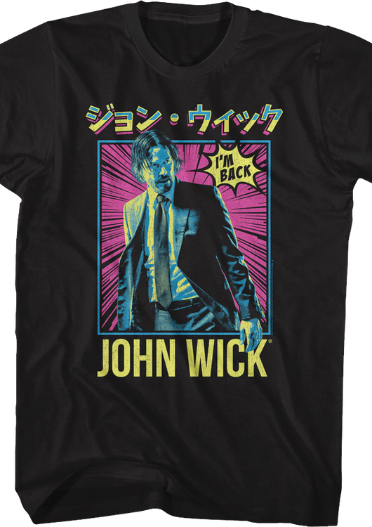 Japanese Poster John Wick T-Shirt - main product image