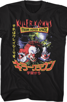 Japanese Poster Killer Klowns From Outer Space T-Shirt