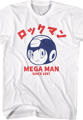 Japanese Text 1987 Mega Man T-Shirt