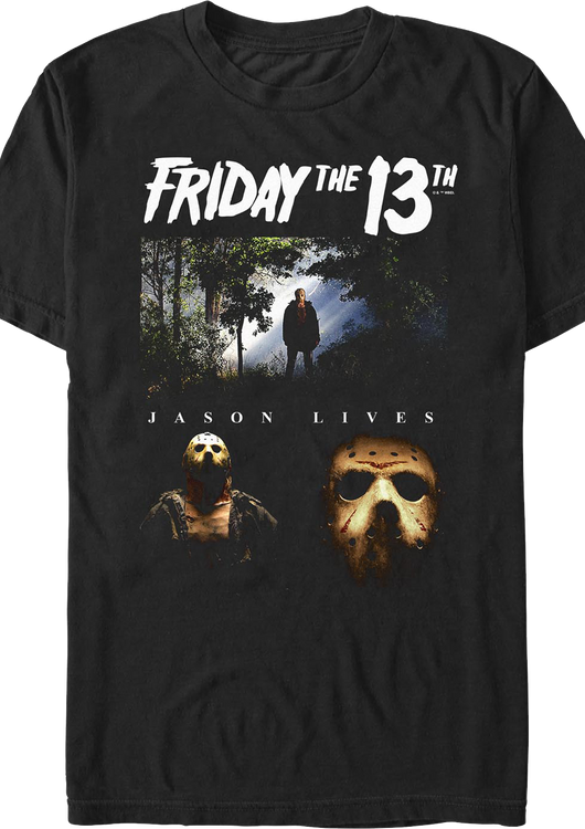 Jason Lives Collage Friday the 13th T-Shirt - main product image