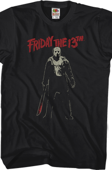 Jason Voorhees Machete Friday the 13th T-Shirt