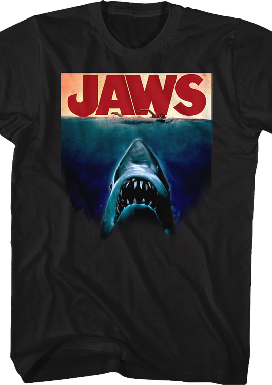 Partial Poster Jaws T-Shirt - main product image