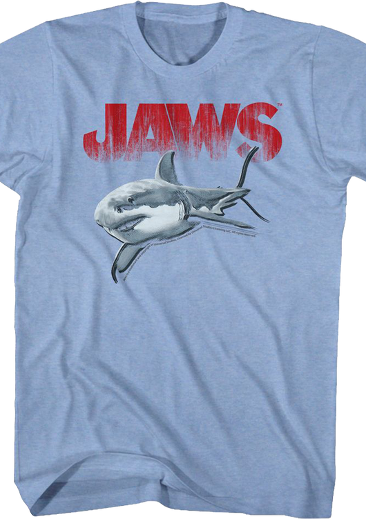 Retro Halftone Shark Jaws T-Shirt - main product image