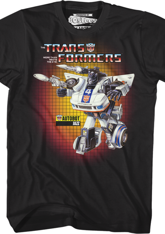 Jazz Box Art Transformers T-Shirt - main product image
