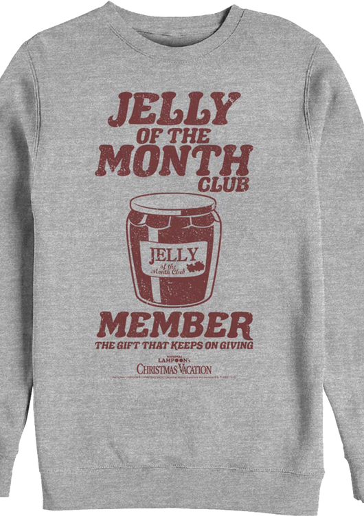 Jelly Of The Month Club Member Christmas Vacation Sweatshirt - main product image