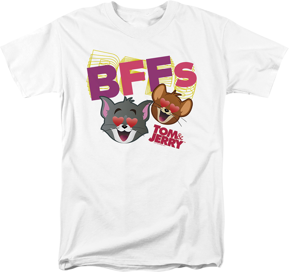 T-shirt Tom Et Jerry Drôle Et Célèbre - Unisexe Manches Courtes - Coton Doux